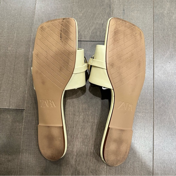 Zara yellow slide sandals - Picture 3 of 4